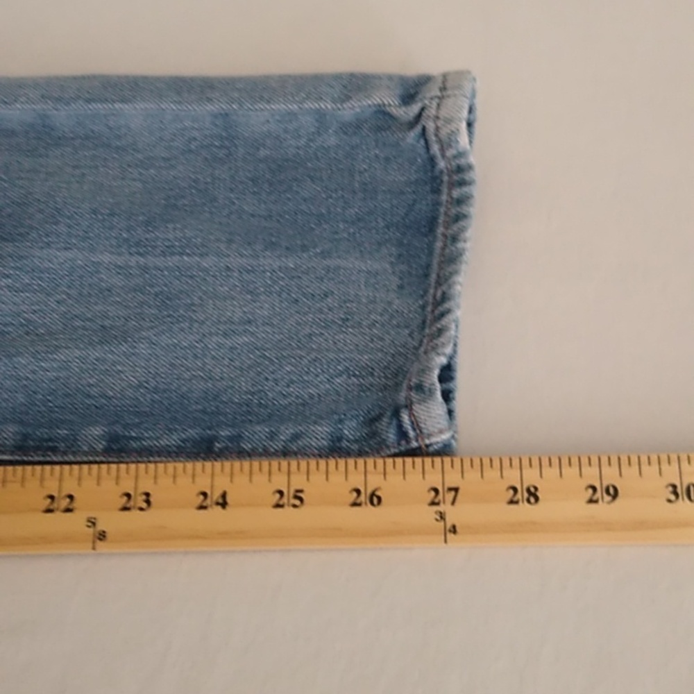 FRAME Women’s Le Original High rise Distressed Button fly Jeans sz 25 light wash - Picture 13 of 16